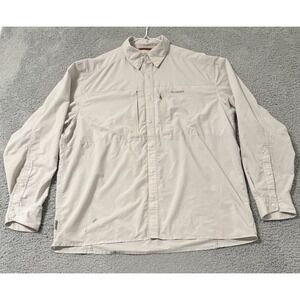 Simms Shirt Men XXL Button‎ Up Performance Fishing No Fly Zone Core 3